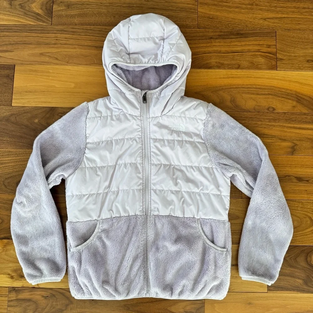 The North Face Girls' Sherpa Ny-Ion Mashup Jacket - Lavender Fog XL 14/16